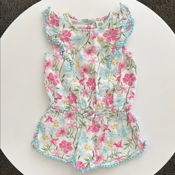 Little Me Other - Little Me Floral Romper 2T